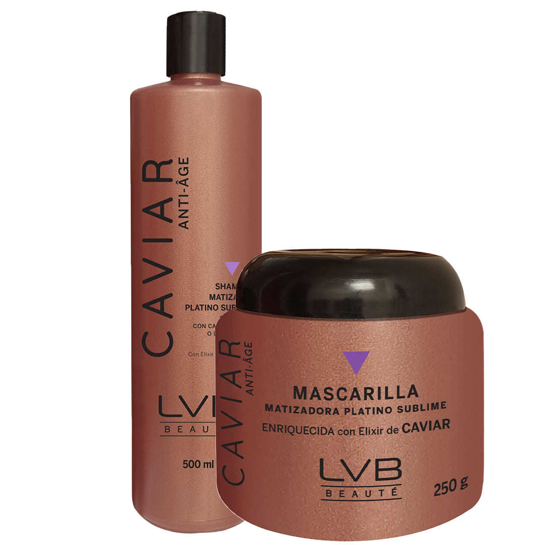 KIT MATIZADOR PLATINO SUBLIME (SH+MASC+TONICO) PARA CABELLO CON CANAS, TEÑIDO O DECOLORADO