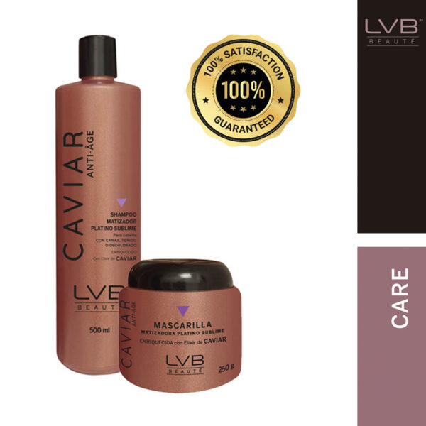 Shampoo y Mascarilla - Platino Sublime - LVB Beauté Caviar